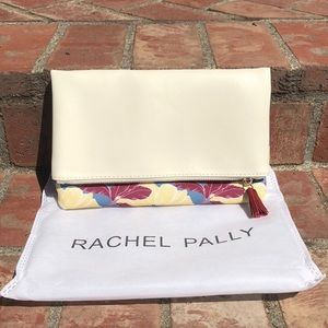 Cream and floral clutch